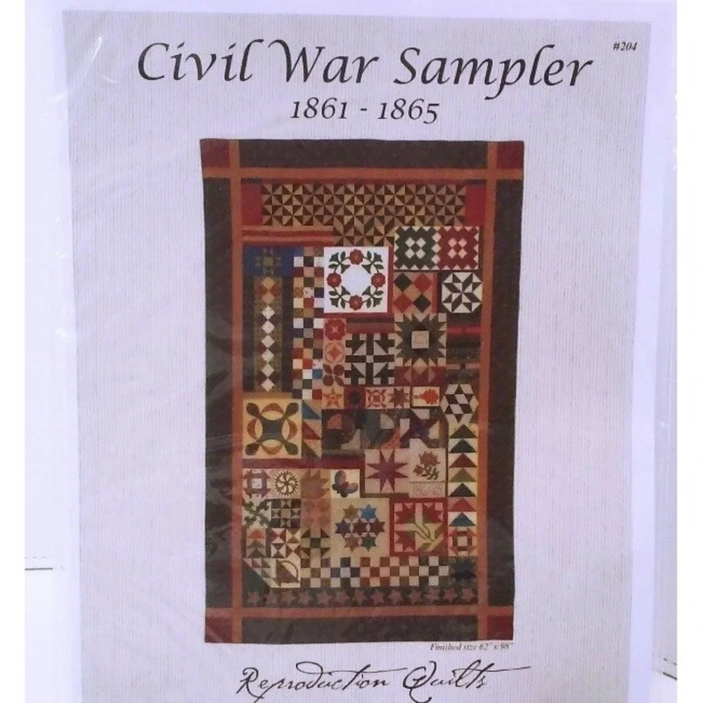 Quilt Pattern Reproduction Quilts Karen Witt 204 Civil War Sampler 62x98